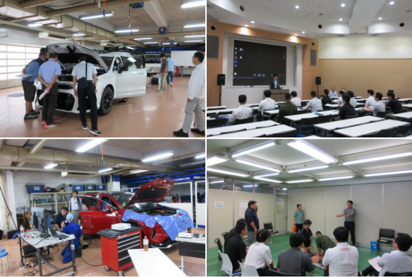 新技術・車両診断研修会の様子